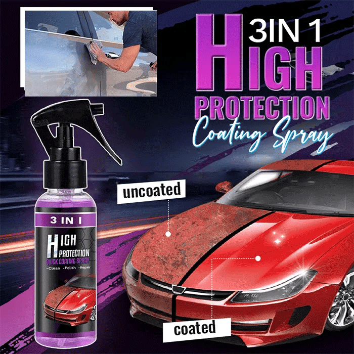 3 in 1 Ceramic Car Coating Spray (400 ML)-🚙 SUITABLE FOR ALL COLORS CA –  QuickPickz